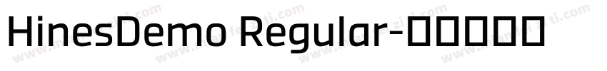 HinesDemo Regular字体转换